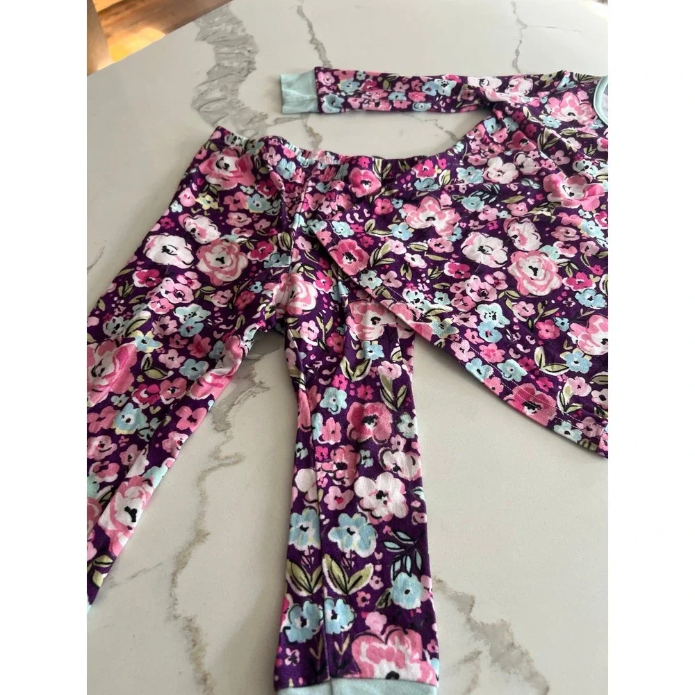 SweetHoney 2 piece‎ pajamas set floral girls 2T